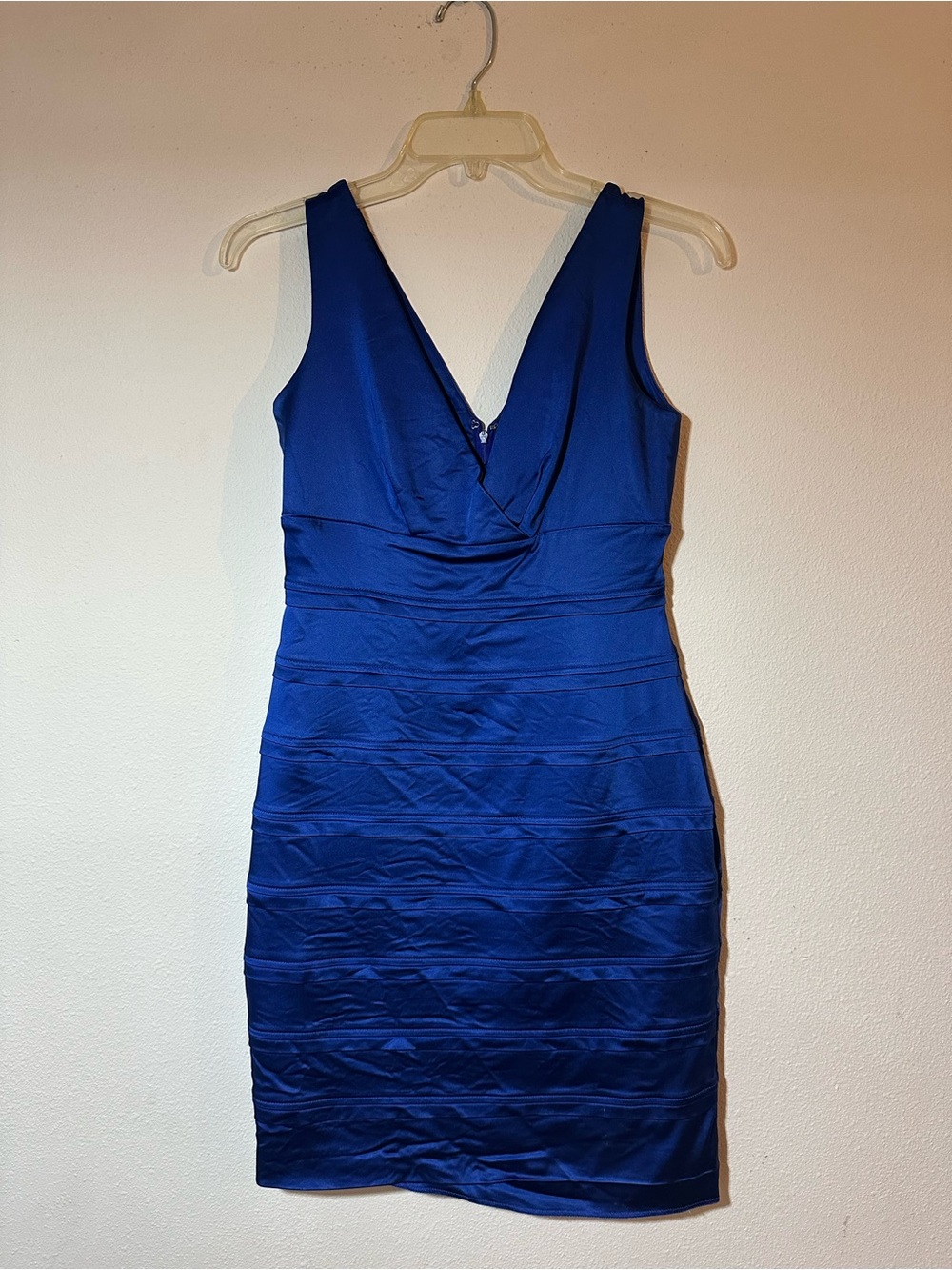 Sleeveless V-Neck Sheath Mini Dress